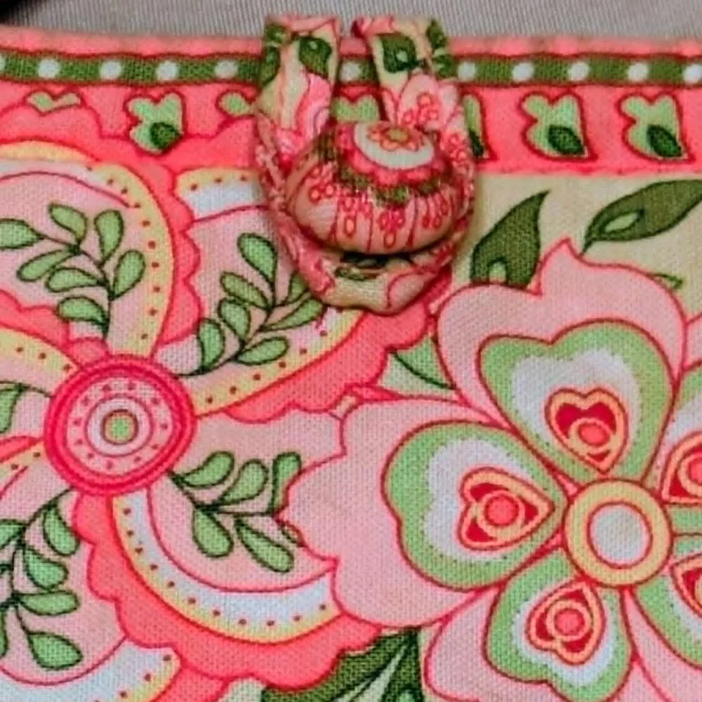 Small Vera Bradley Pink Petal Tote - Picture 7 of 7